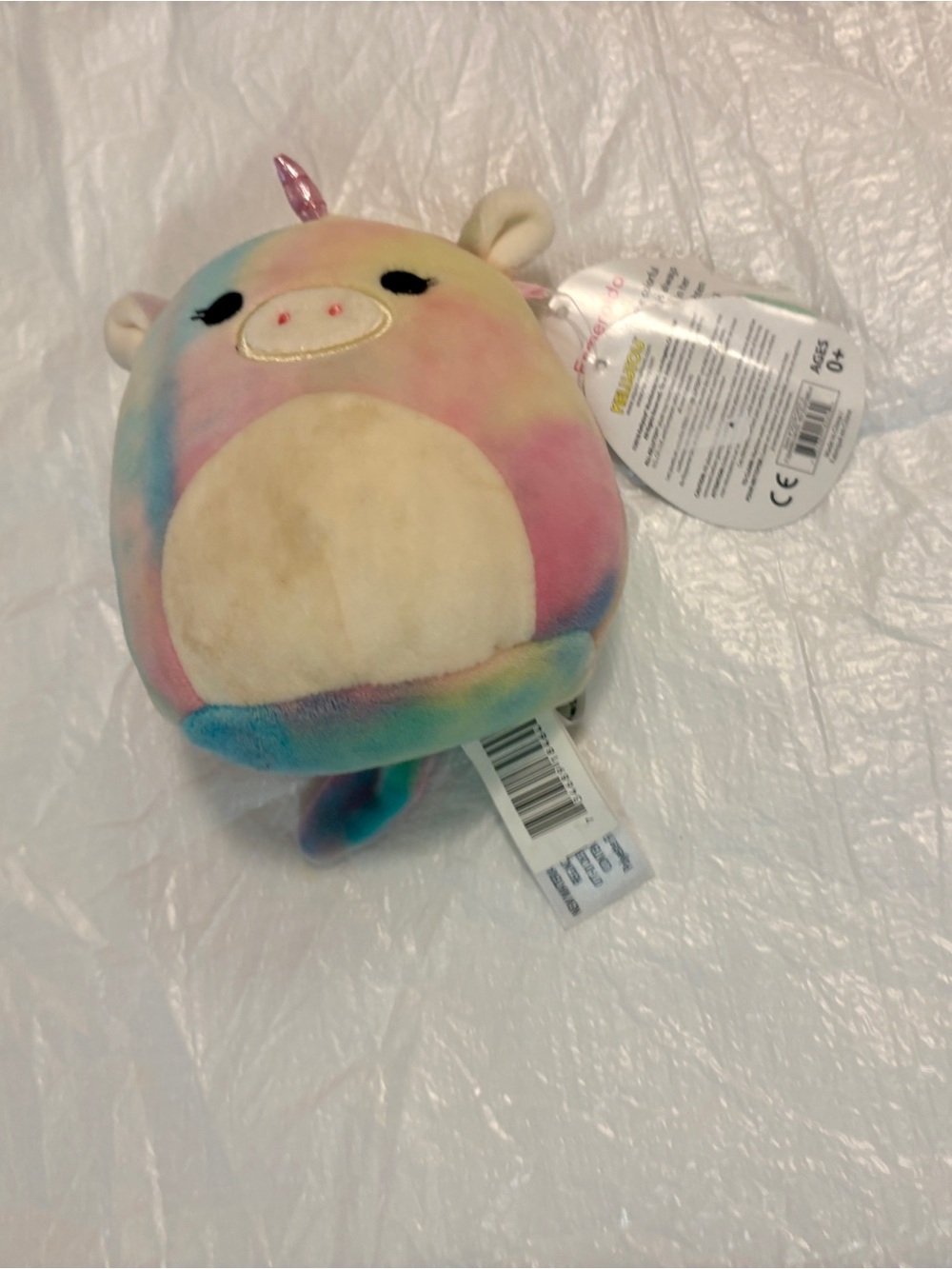 Rainbow Pastel Unicorn Plush Pet Toy - Brand: